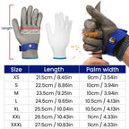 Guantes Protectores de Metal de Malla de Acero Inoxidable