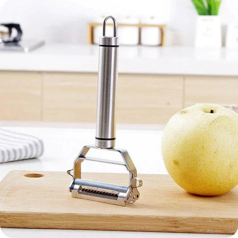 Cortador de verduras multifuncional de acero inoxidable ultra afilado y rallador de patatas y zanahorias