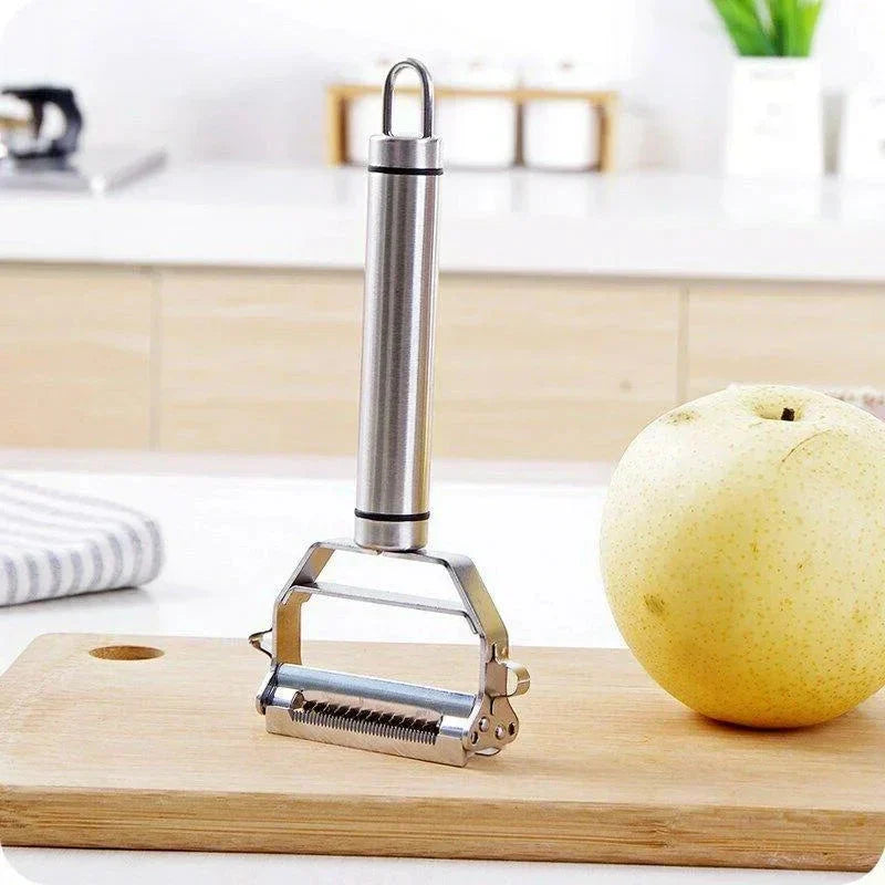 Rebanador de verduras multifuncional de acero inoxidable ultra afilado y rallador de patatas y zanahorias