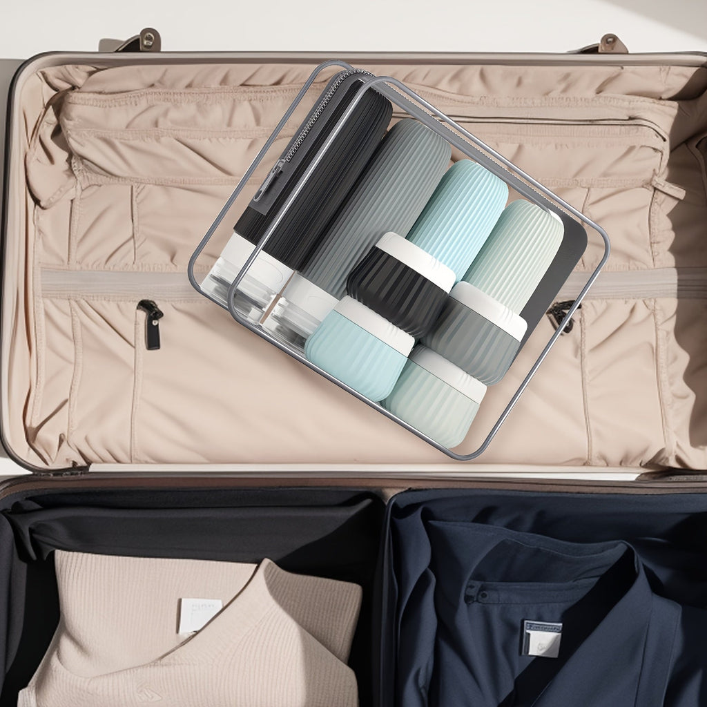 Set de Botellas de Viaje Prácticas – Seguras y Convenientes para Viajar