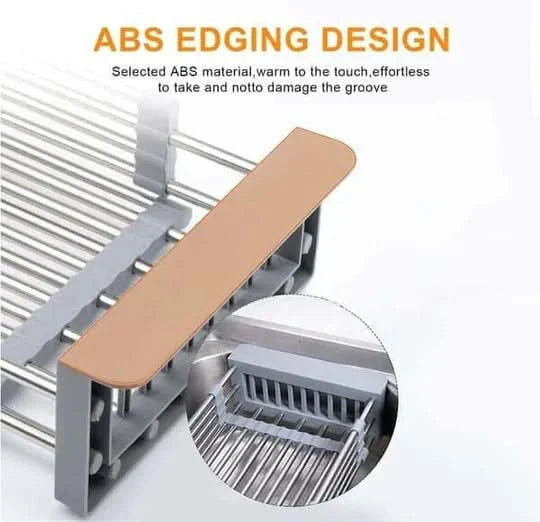 Escurridor extensible para un fregadero más organizado