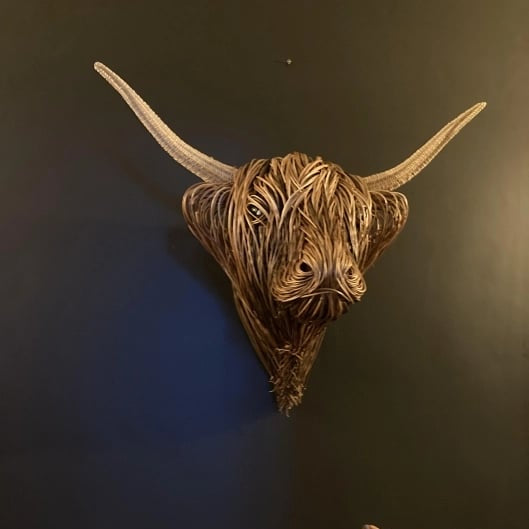 Escultura de Pared de Vaca – Bowie