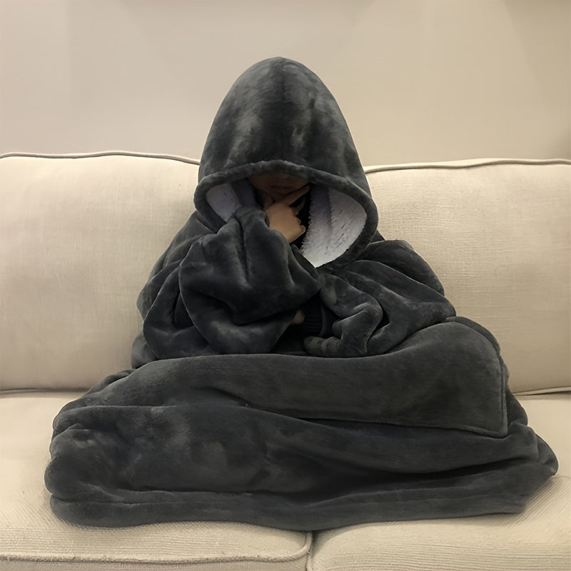 Manta con Capucha Luna Sherpa - Ultra Suave y Cómoda para los Días Más Fríos