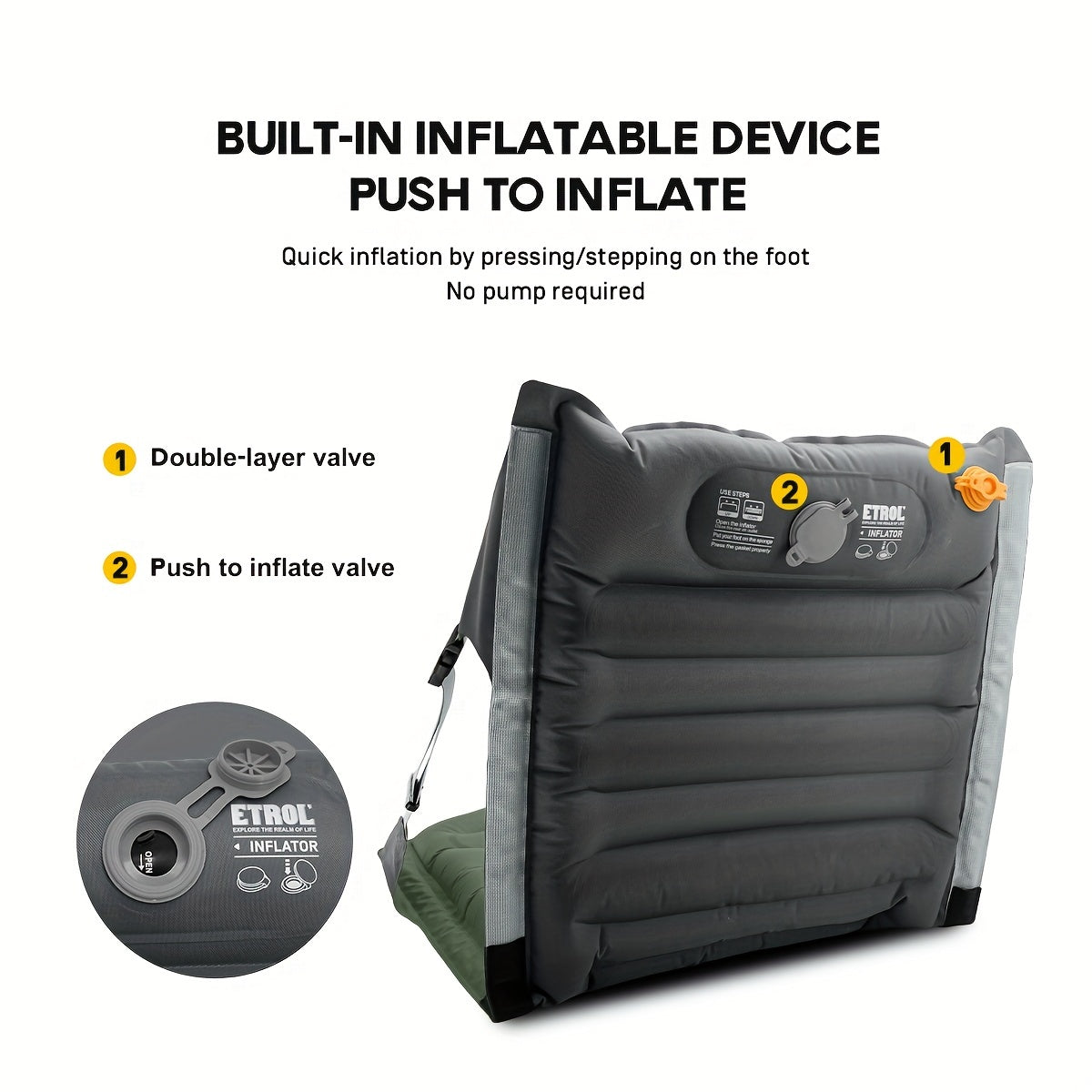 Silla Inflable AirComfort – Ajustable y Compacta