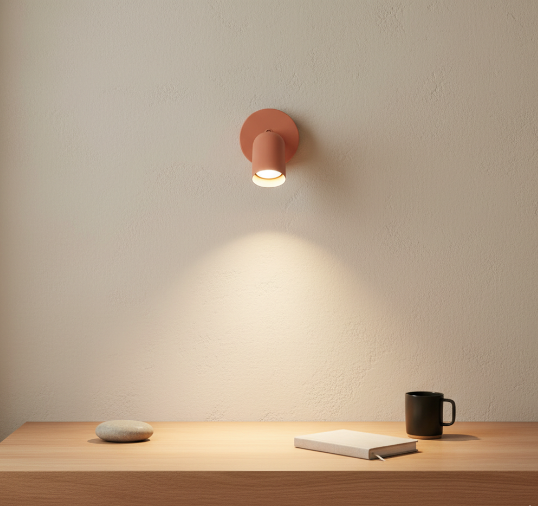 Luz de Pared de Metal Elegante para Espacios Habitables Contemporáneos
