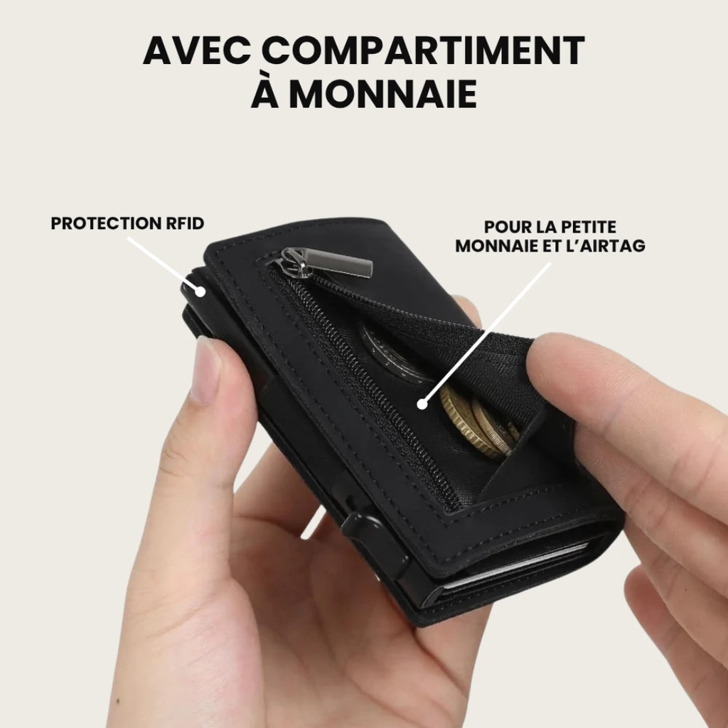 Billetera compacta segura anti-RFID