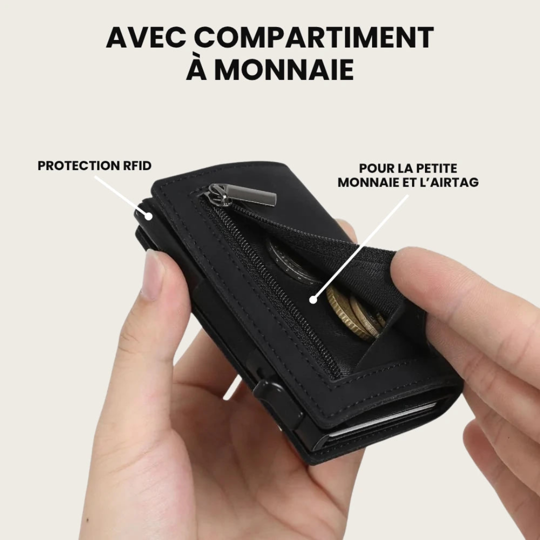 Billetera compacta segura anti-RFID