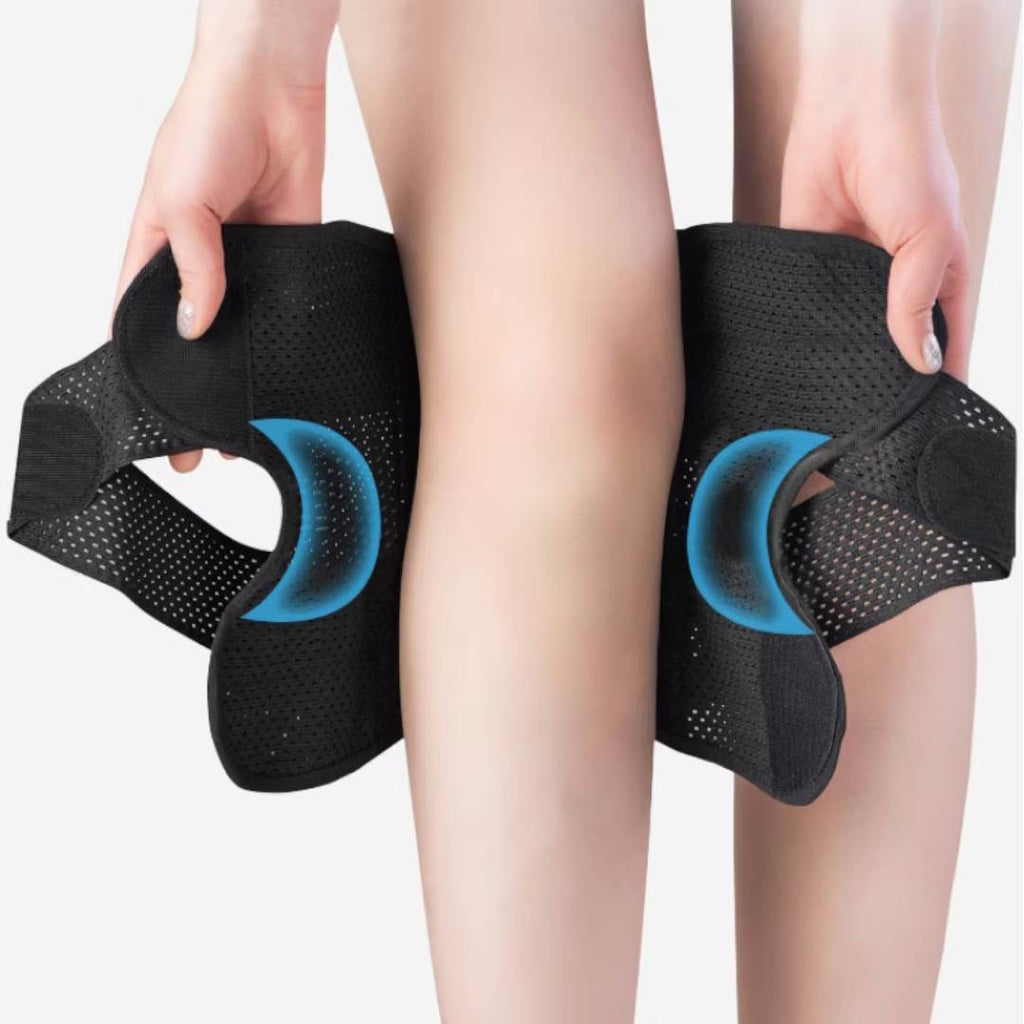 Rodilleras FlexGuard | con Resortes de Compresión de Soporte y Correa de Tensión - para Estabilidad - Alivio del Dolor y Protección Kalsten