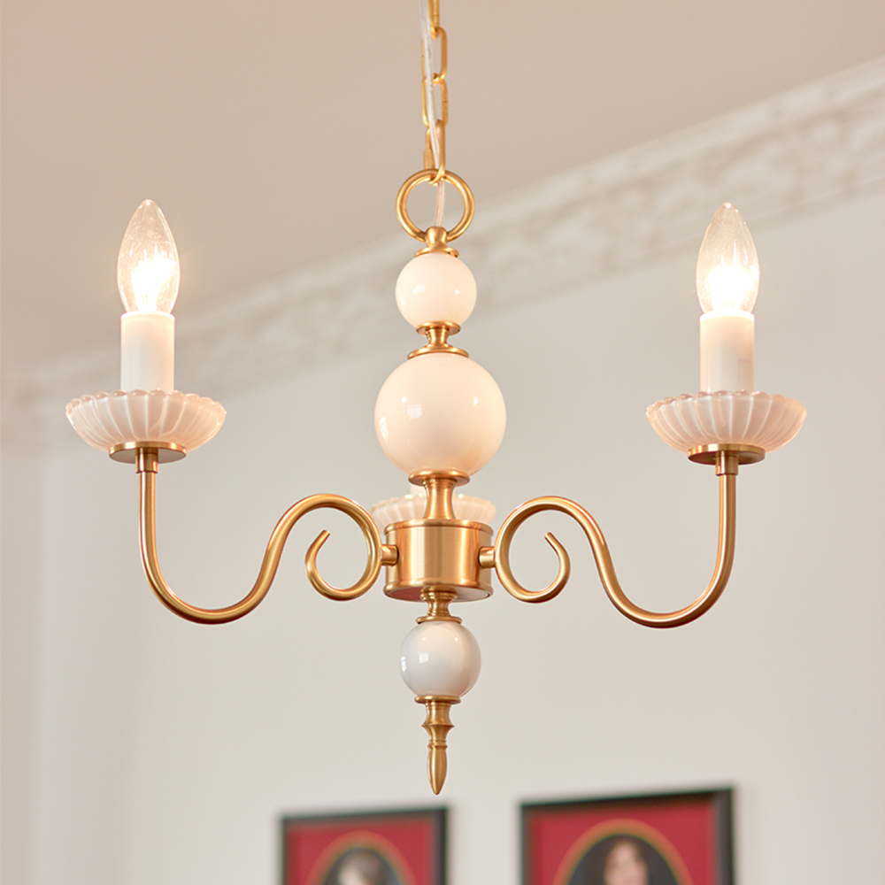 Marivelle | candelabro clásico con brazos dorados