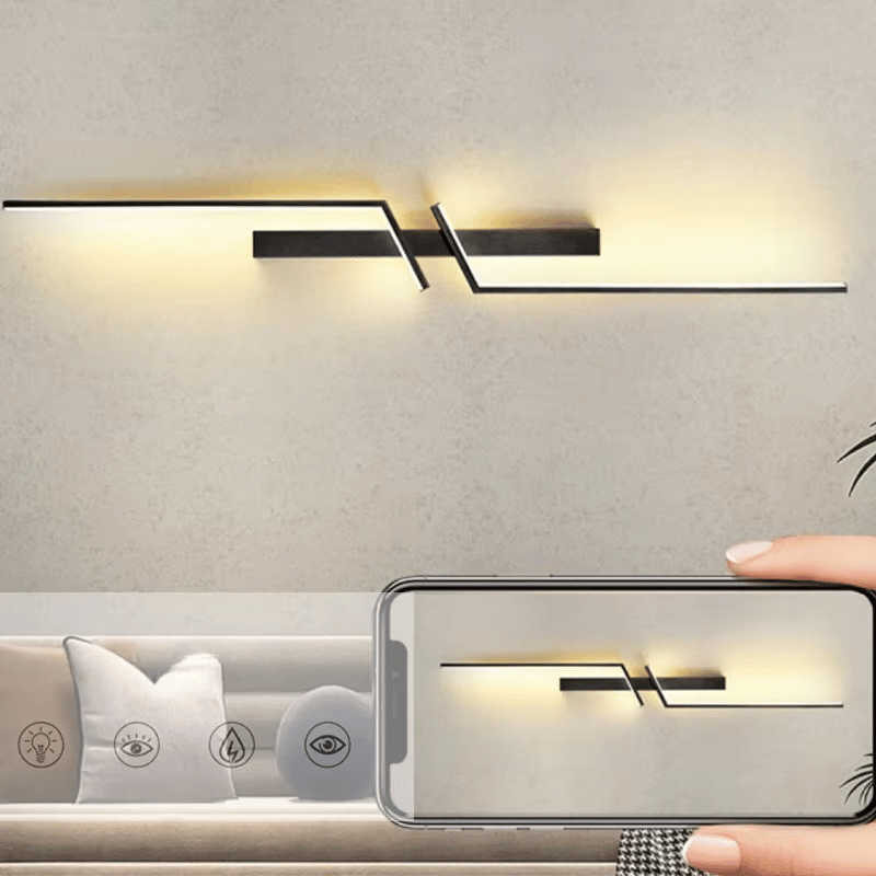 Moderna lámpara de pared con un toque artístico