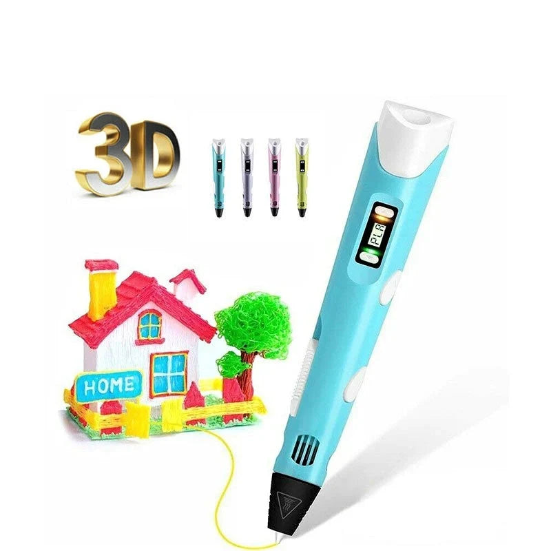 Bolígrafo de Impresión 3D para Niños con Kit de Filamento PLA