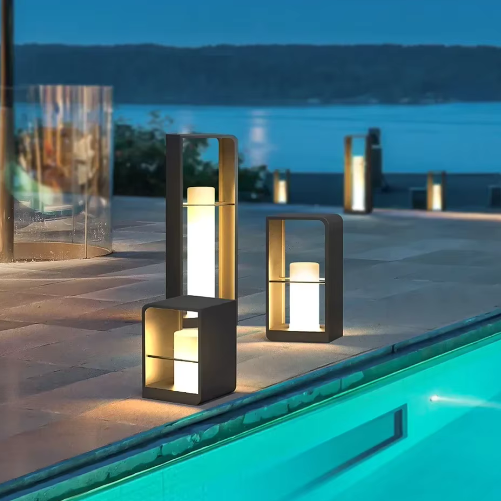 Luces Solares Elegantes para Exteriores - Iluminación LED Ecológica para Jardines