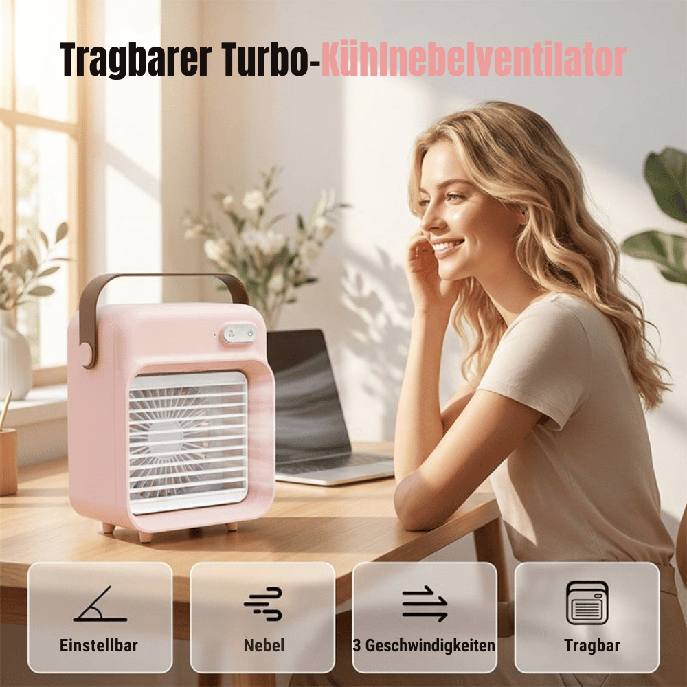 AeroMist — Ventilador de Nano-Niebla Portátil | 50% DESCUENTO