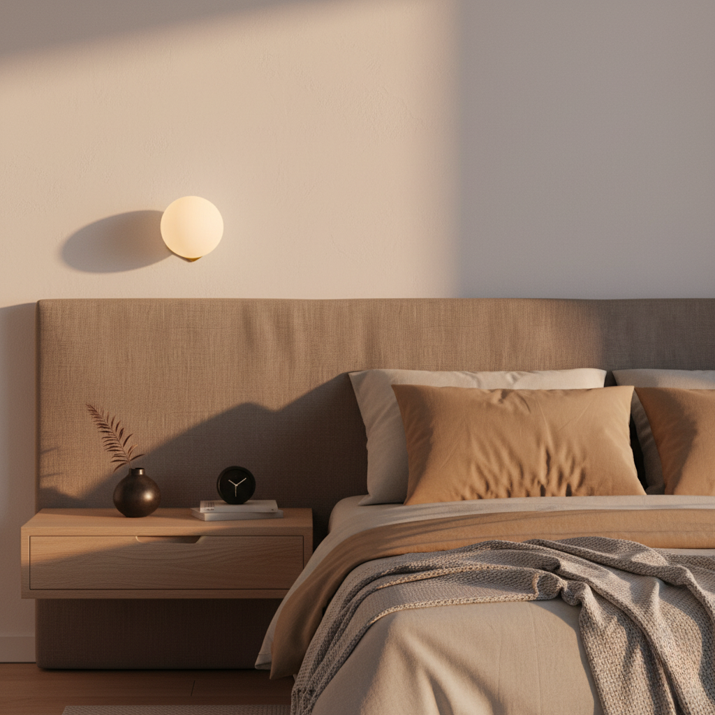 Luz de Pared Solsticio - Aplique de Vidrio Esmerilado Moderno para Interiores Minimalistas