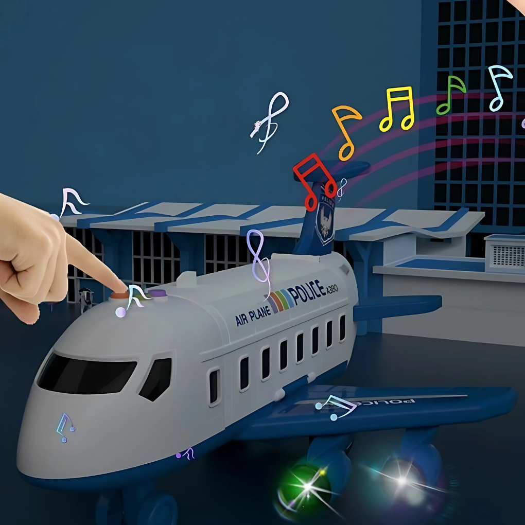 Juguete de avión de pasajeros deformable