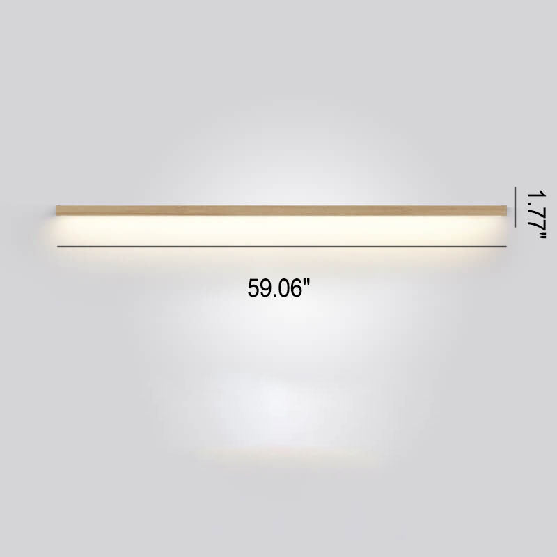 Lisslune | Luz de Pared LED Japonesa ZenBeam | Diseño de Madera Sólida | Iluminación de Acento Moderna