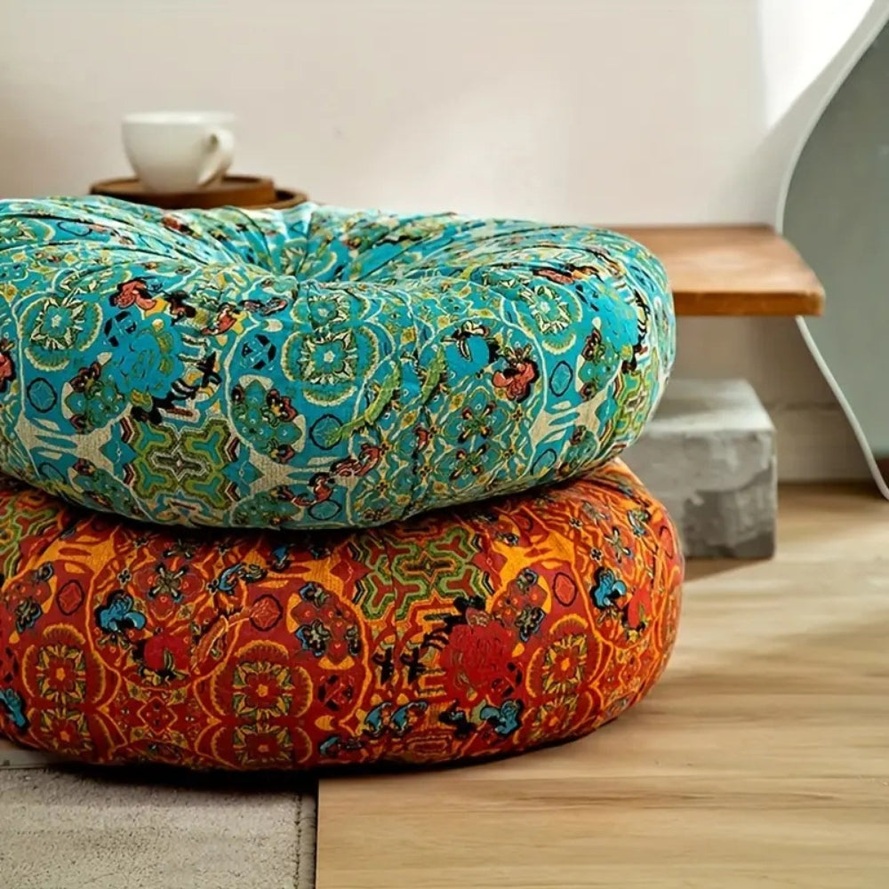 Cojín de Meditación de Pluche Inspirado en Marruecos