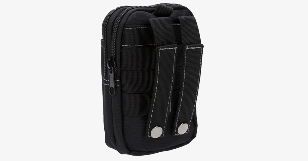 Kalsten | Bolsa Militar de Cintura - Hecha de Nylon - Diseño Impermeable - Cierre de Cremallera - Se Adhiere con Cinturón - Equipo de Viaje - Exterior - Disponible en 3 Colores