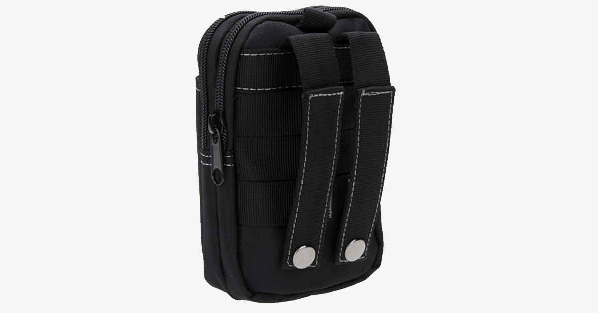 Kalsten | Bolsa Militar de Cintura - Hecha de Nylon - Diseño Impermeable - Cierre de Cremallera - Se Adhiere con Cinturón - Equipo de Viaje - Exterior - Disponible en 3 Colores