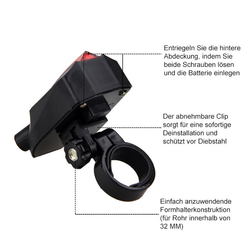 Lisslune | Luz Trasera de Proyección Láser para Bicicleta