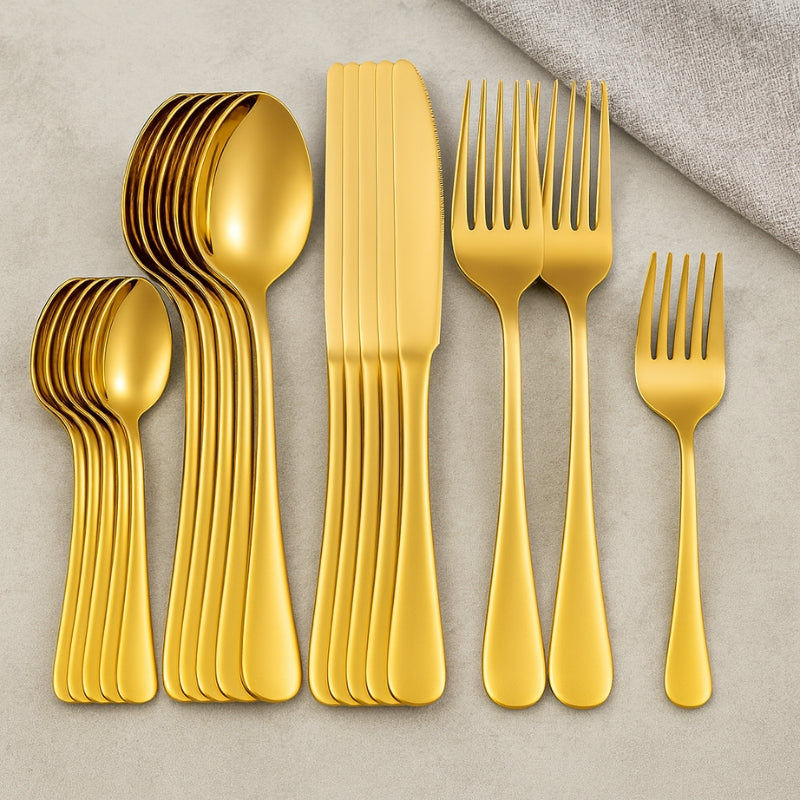 ChefEase – Juego de Cubiertos de 30 Piezas para Cocina y Servicio