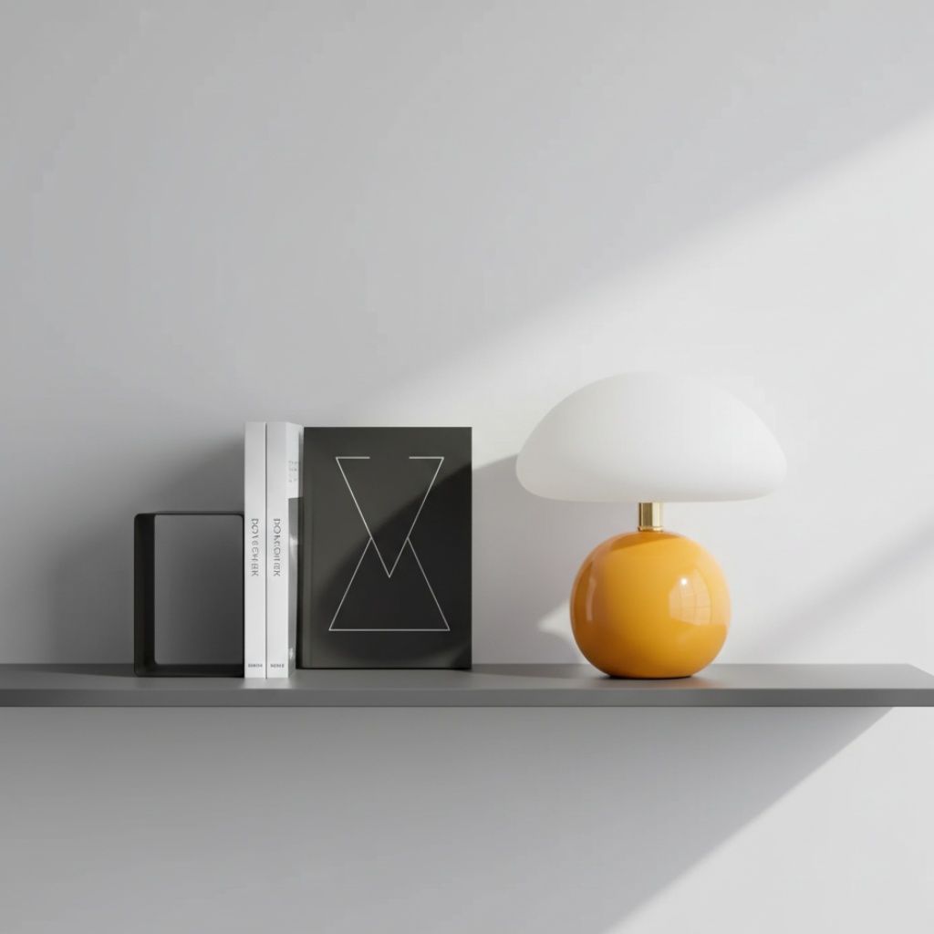 MushGlow | Lámpara de Mesa de Hongo Brillante y Juguetona para Dormitorio o Sala de Estar