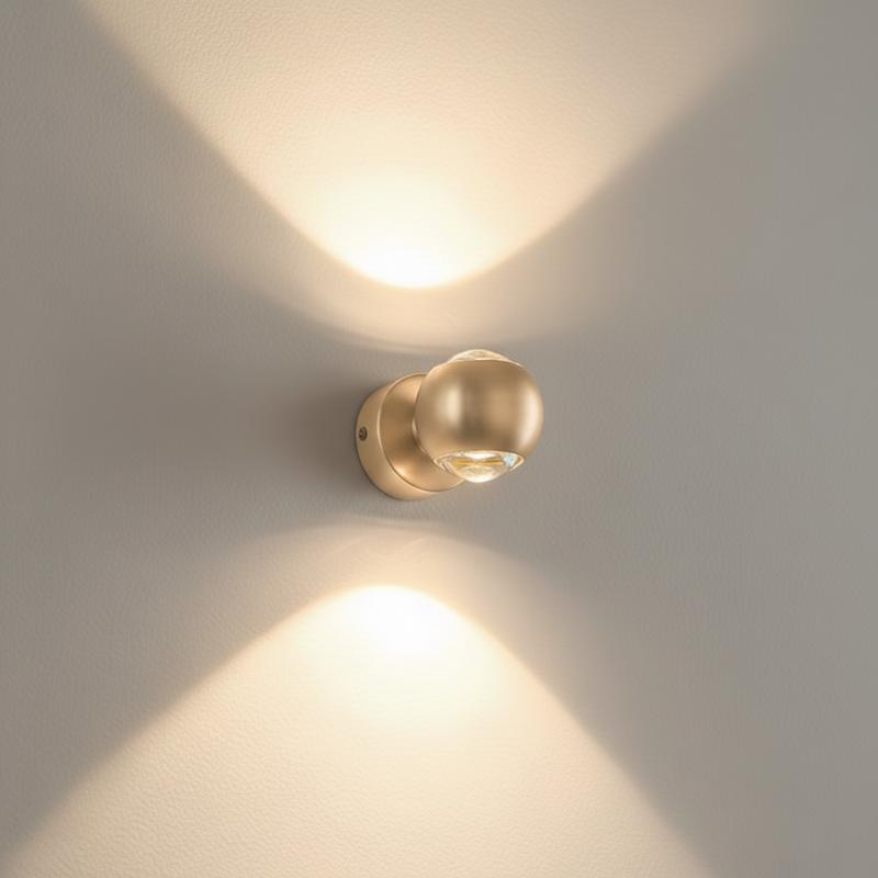 Luz de pared LED en forma de esfera, rotatable 180° | Diseño minimalista moderno