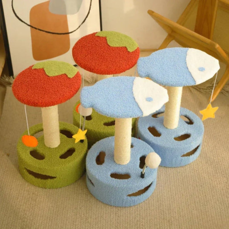 PawTower - Juguete para Gatos con Diseño de Torre de Escalada y Rascado