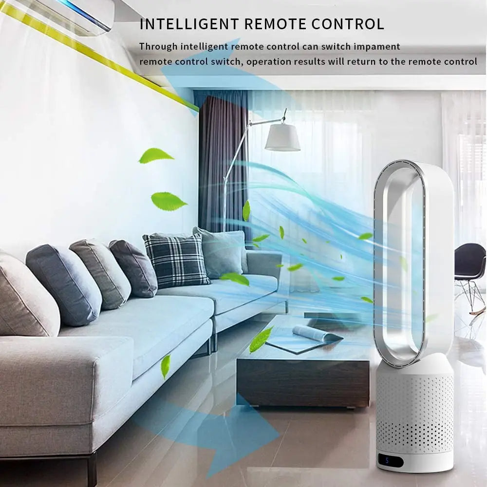 Airpure | Enfriador de aire 3-en-1 con purificador de aire | Oscilación y LED táctil
