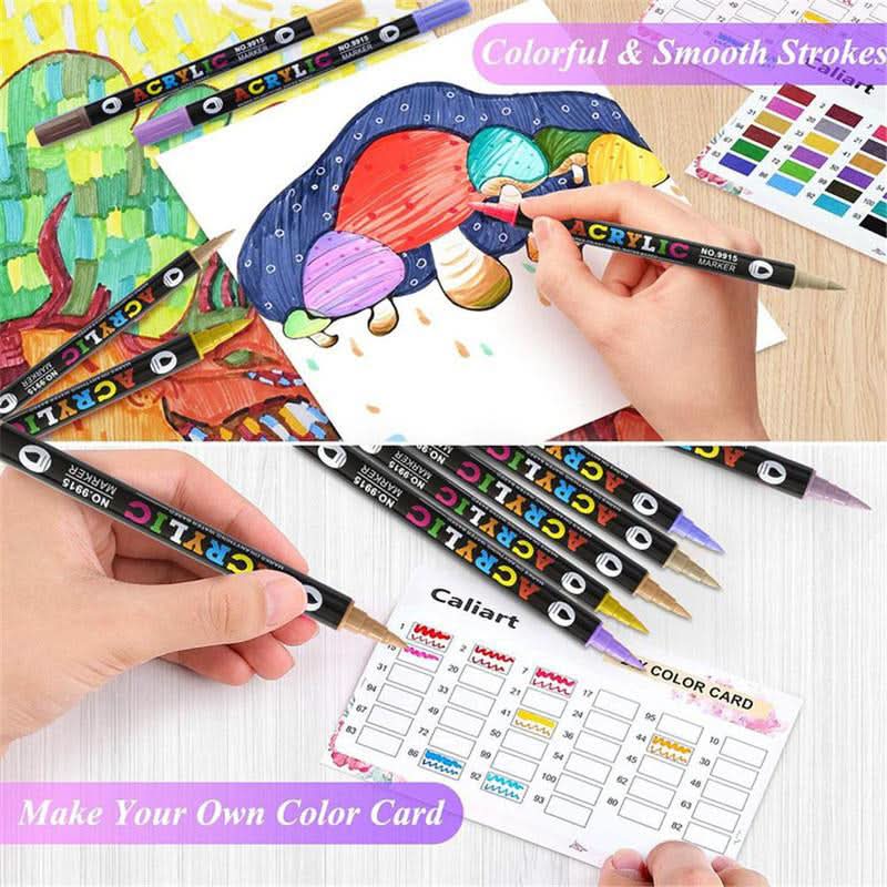 Marcadores de pintura acrílica para creaciones vibrantes