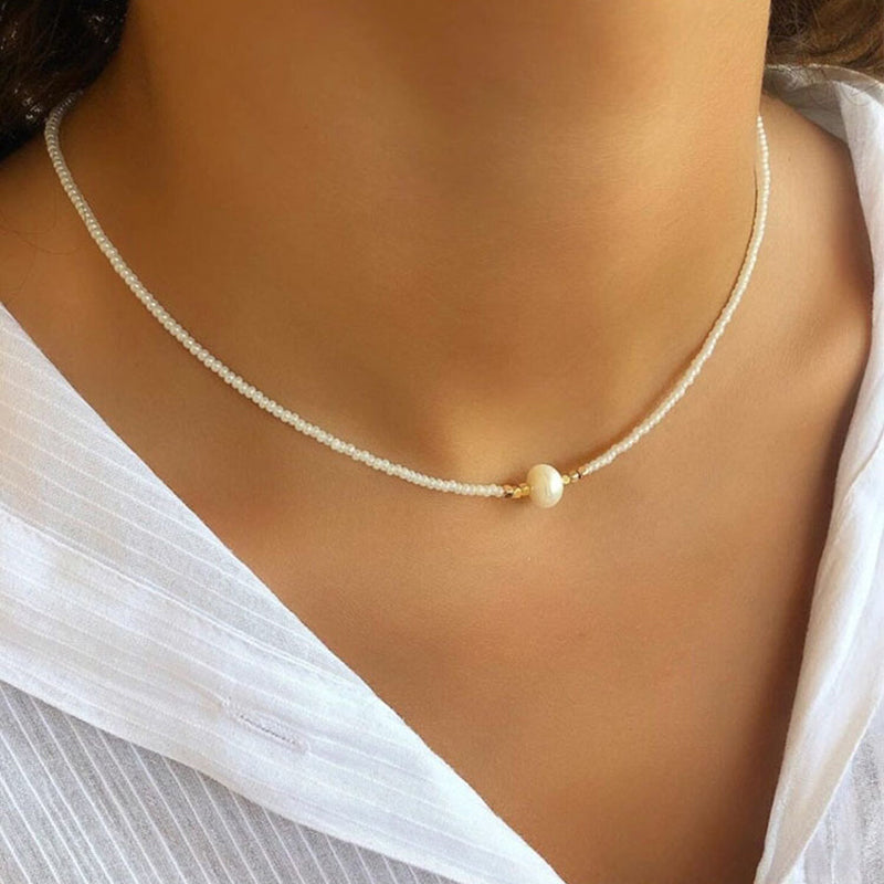 Collar de perlas de agua dulce