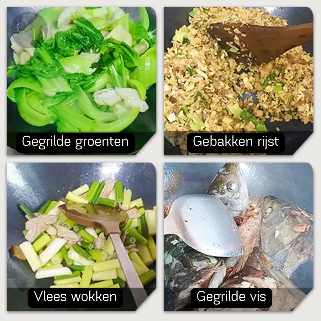 Wok de hierro Cuyun - Antiadherente, sin recubrimiento tóxico