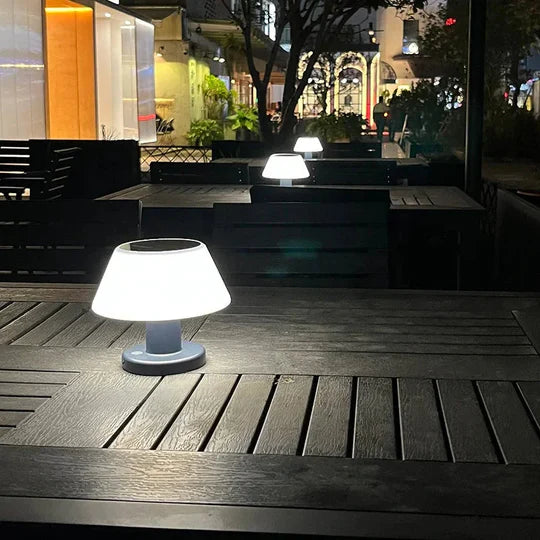SolarLume - Lámpara de mesa solar elegante para iluminación interior y exterior