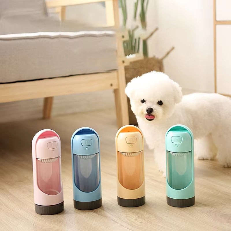 PetSip – Botella de viaje 2 en 1 para perros y gatos con cuenco