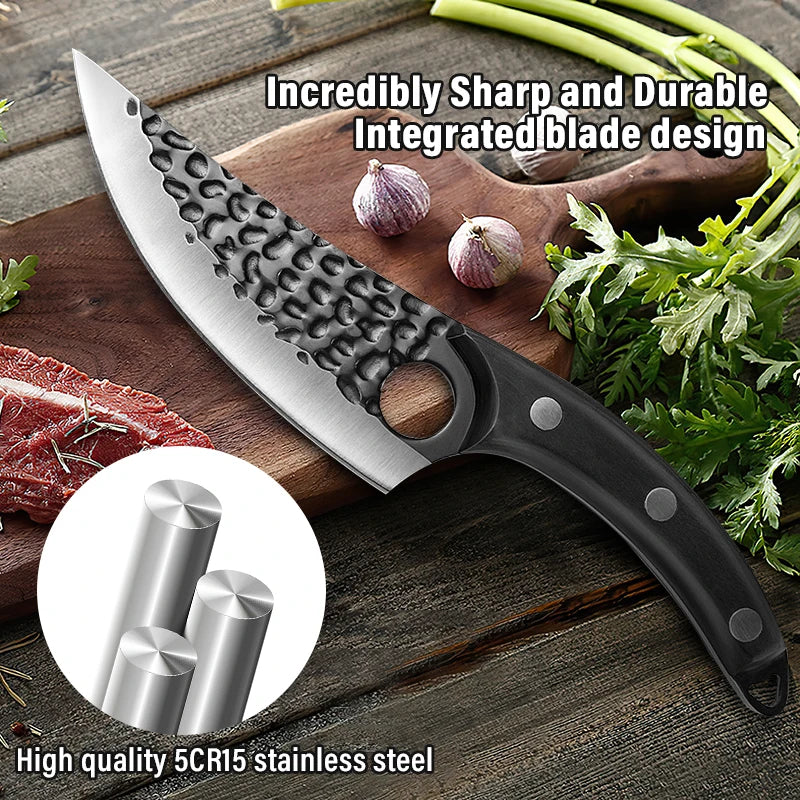 Huusk Cuchillo - Cuchillo de Cocina Japonés Hecho a Mano Premium Control