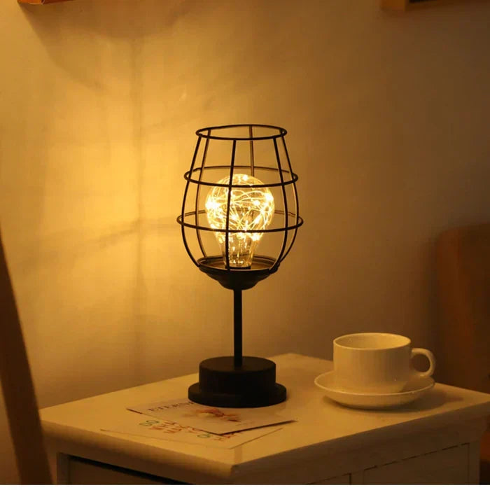 Lámpara de mesa LED de metal para el hogar