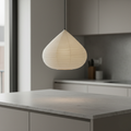 Lámpara Colgante Akari Castaño - Brillo Ambiental Cálido para Iluminación de Cocina