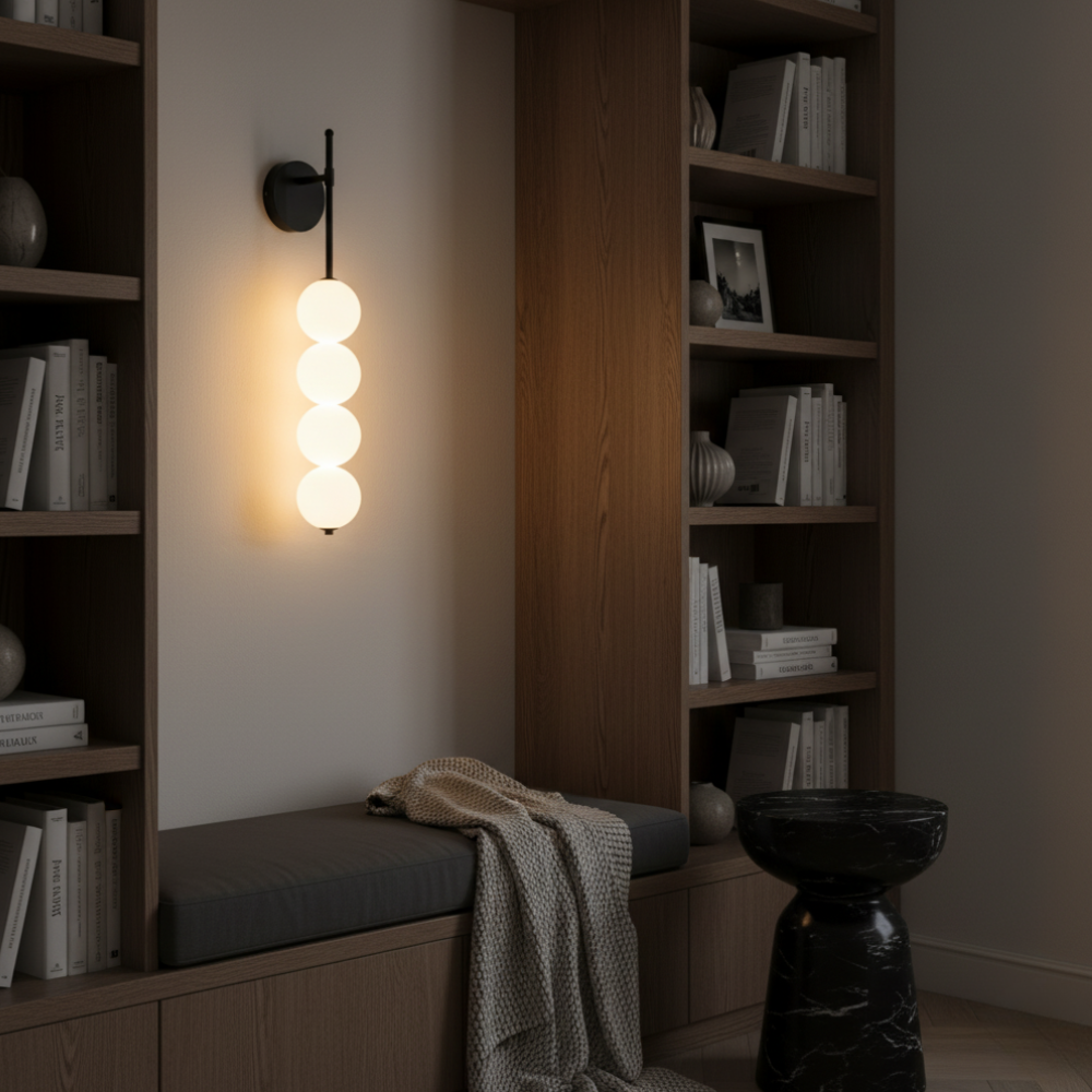 Aplique de Pared Minimalista Elegante - Iluminación LED Cálida para Interiores Modernos