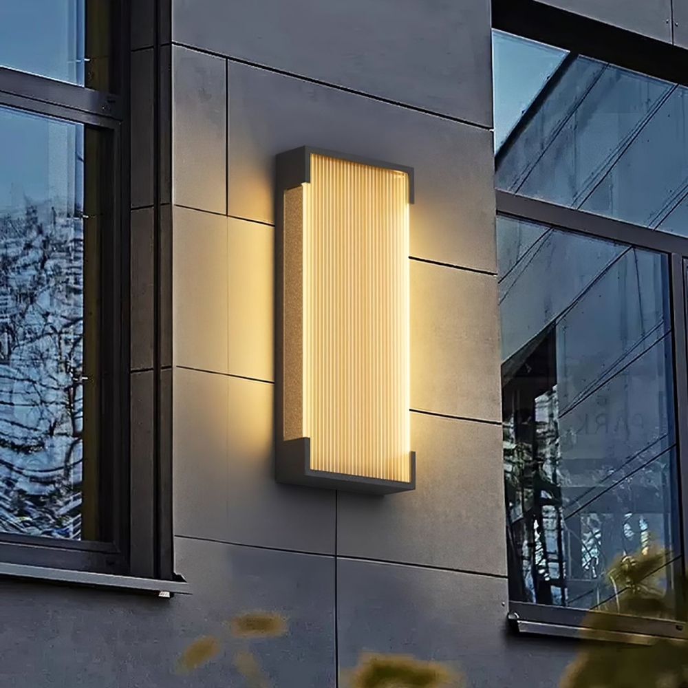 Luz de Pared Exterior Elegante - Aplique LED Regulable de Acero Inoxidable