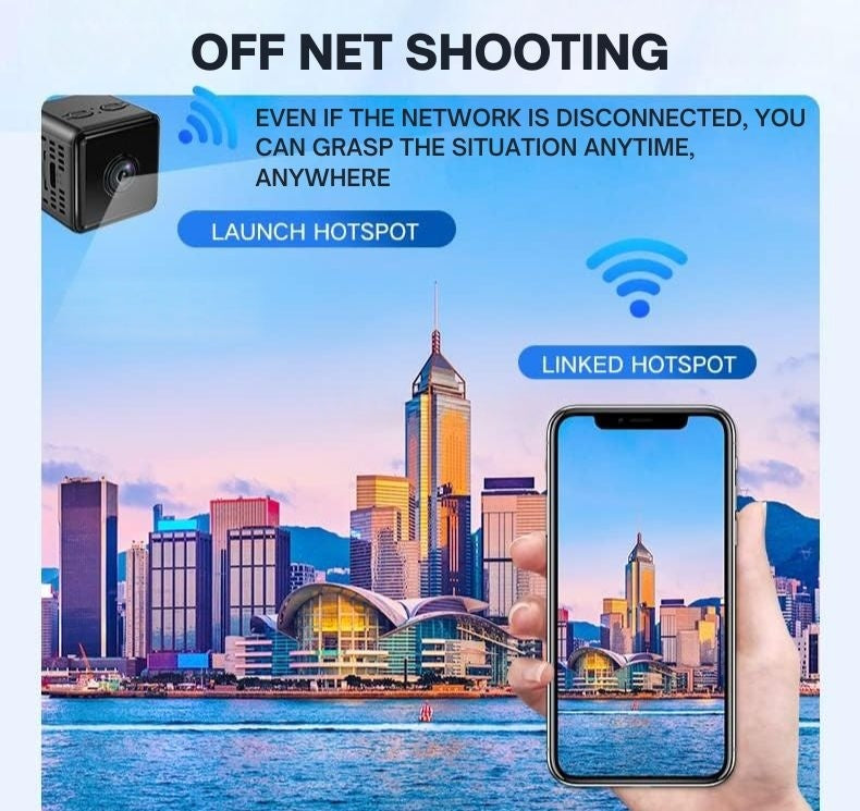 Kalsten | Cámara de Seguridad Inalámbrica WiFi 1080P | Resistente a la Intemperie, Controlada por App y Ideal para Vigilancia Interior y Exterior | Pequeña Cámara de Circuito Cerrado