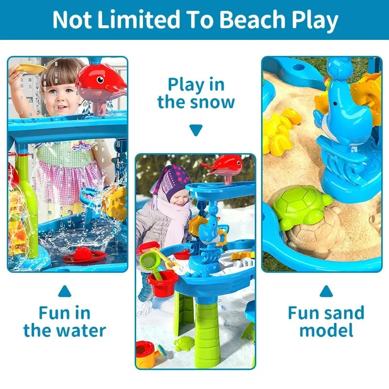 KIDSPLASH | Mesa de Arena y Agua 3-en-1 para Niños