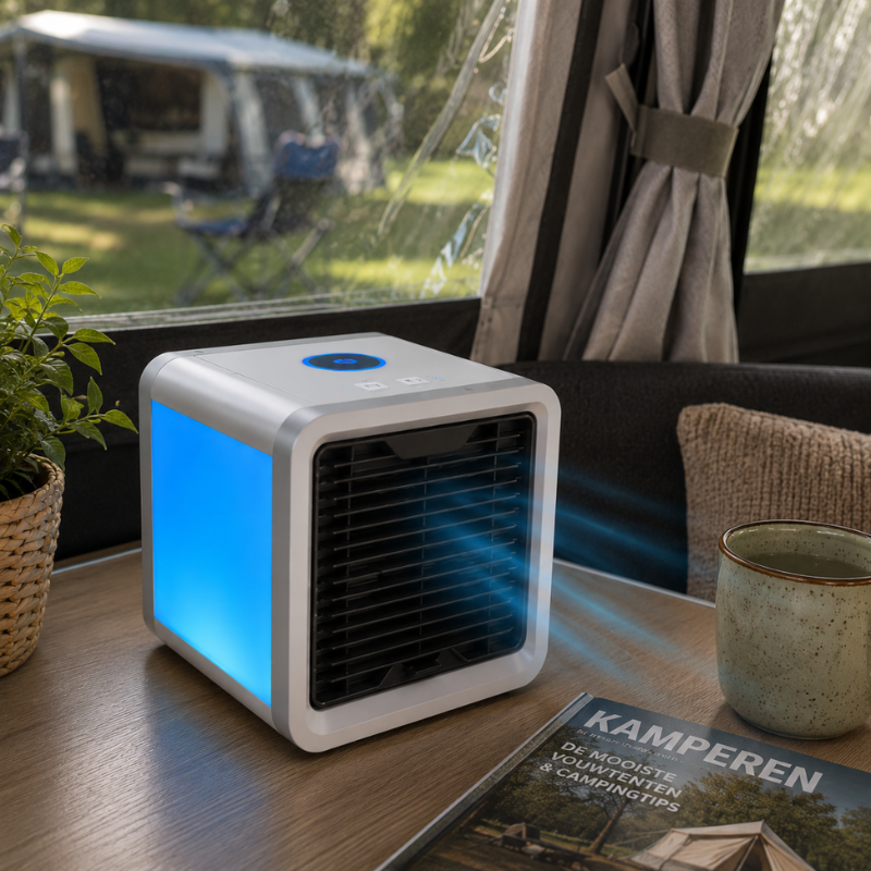 Enfriador de Aire con Humidificador y Luz LED