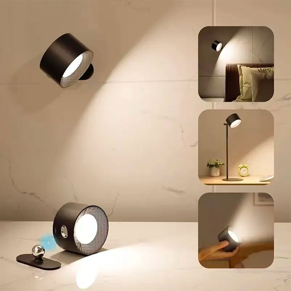 Vista - Lámpara de pared LED recargable 360°