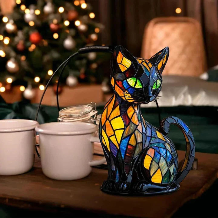 Lisslune | Lámpara de Gato Brillante Hecha a Mano Lumikat – Iluminación Ambiental y Regalo