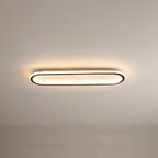 Lámpara de techo LED ovalada regulable con cambio de color – plana y moderna