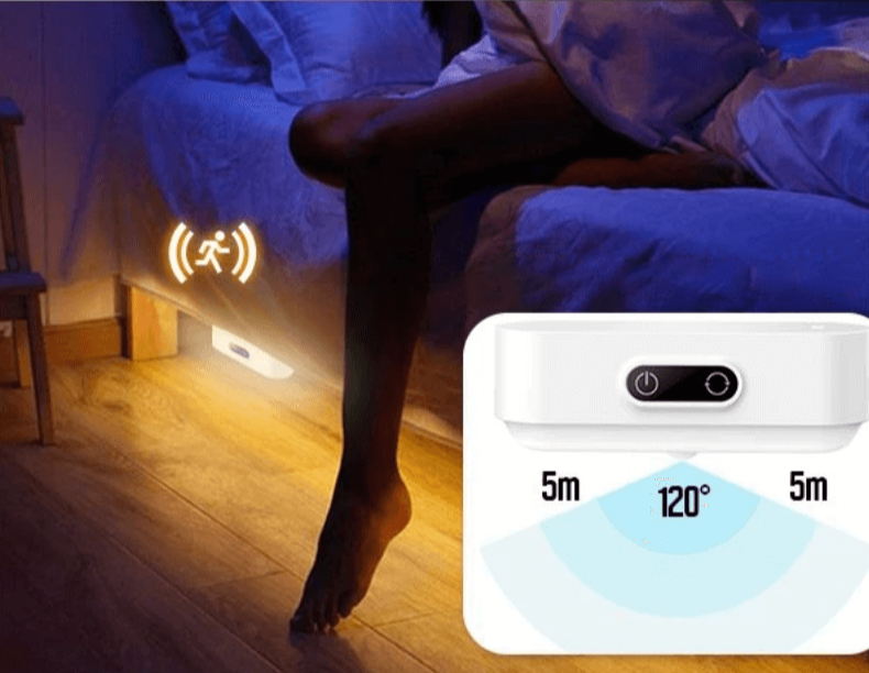 Luminous - Lámpara de noche elegante y activada por movimiento con brillo ajustable