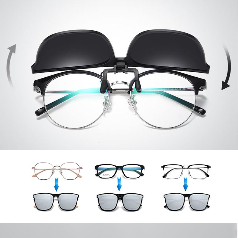 Clip de Gafas de Sol Polarizadas – Accesorio UV400 plegable para gafas