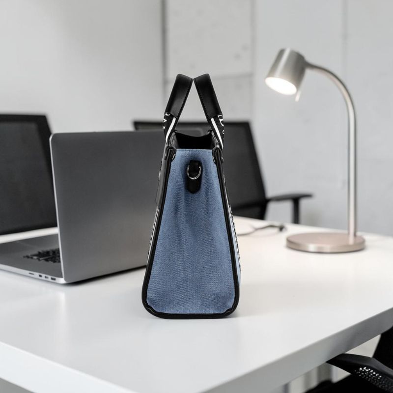 Bolso de Mano con Bolsillo con Cremallera y Doble Asa