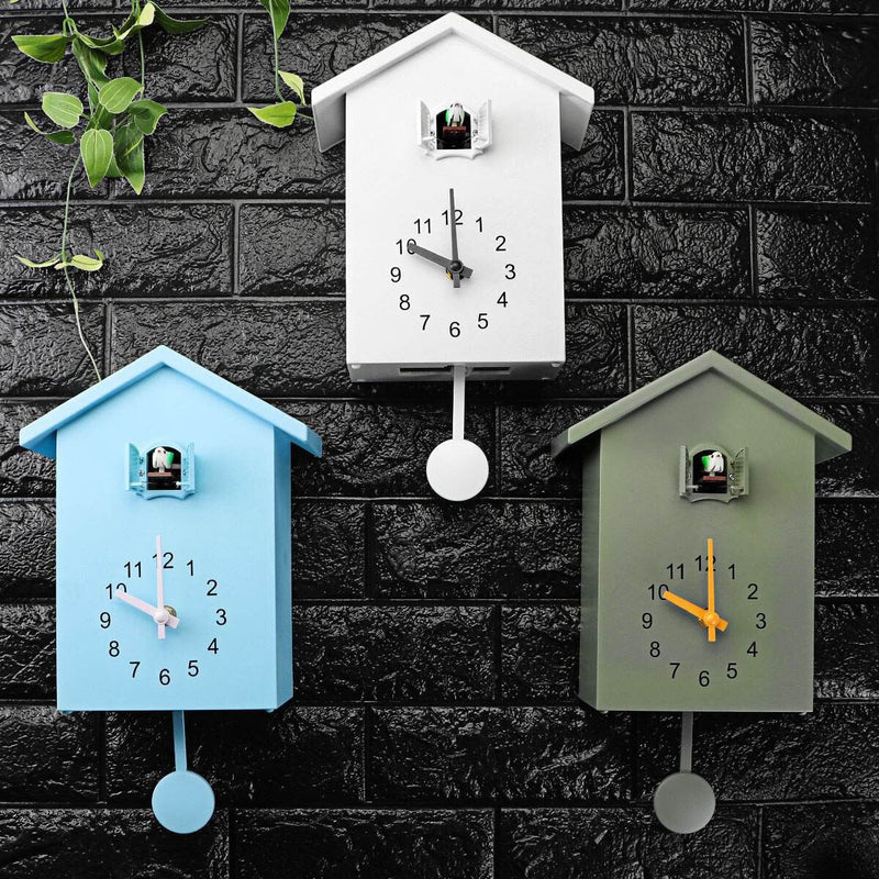 BirdCall – Encantador reloj de pared de cuco para el hogar y la oficina con canto de cuco tradicional