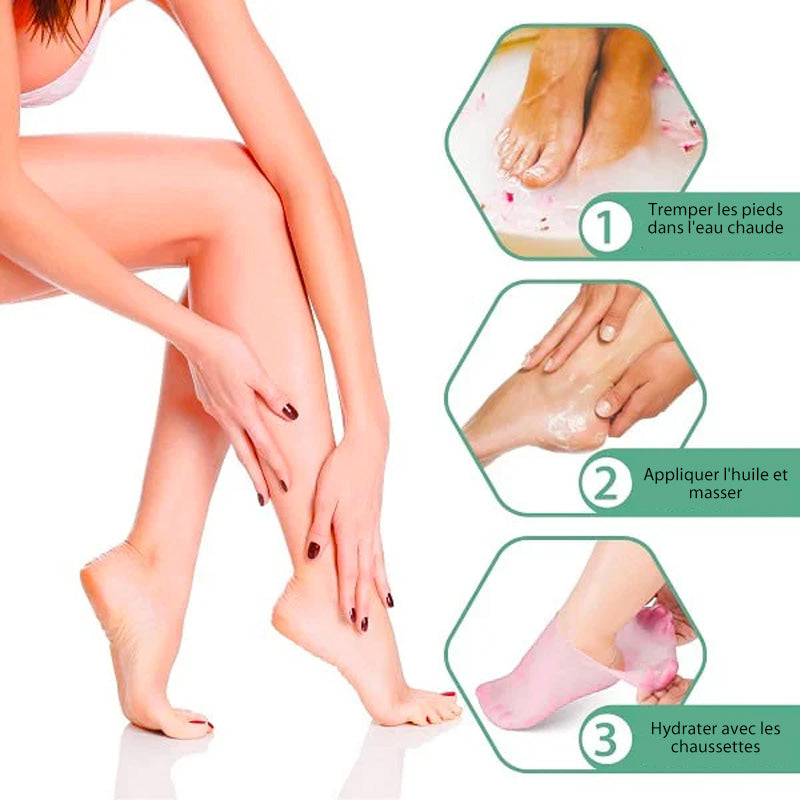 SoleSilk – Cuidado suave para los pies | 1+2 pares GRATIS